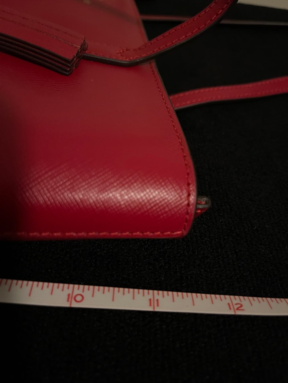 NWOT..kate spade Red Leather Tote with Double Straps - Picture 10 of 11